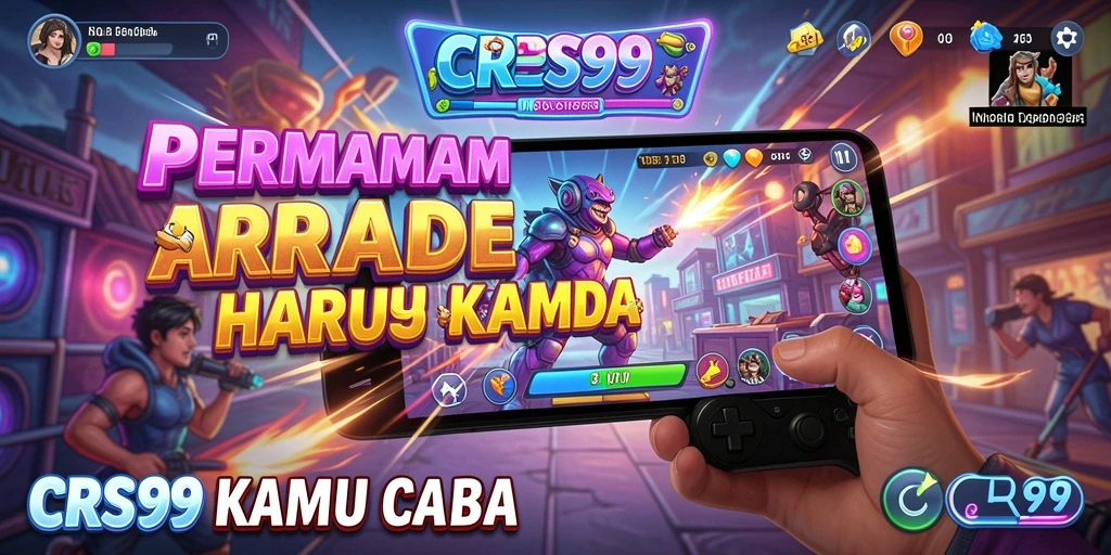 Tampilan gameplay seru dari game Arcade CRS99.
