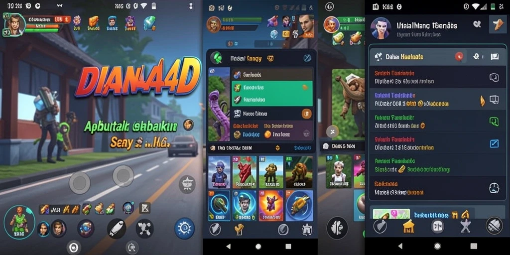 Tampilan antarmuka aplikasi DIANA4D yang user-friendly.