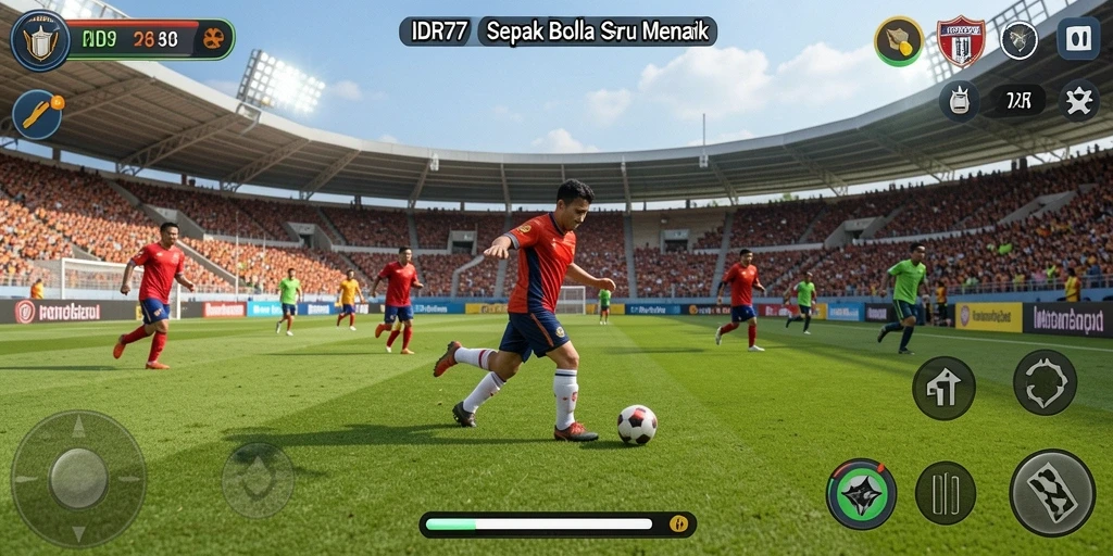 Tampilan gameplay seru dan mendebarkan dalam IDR77.