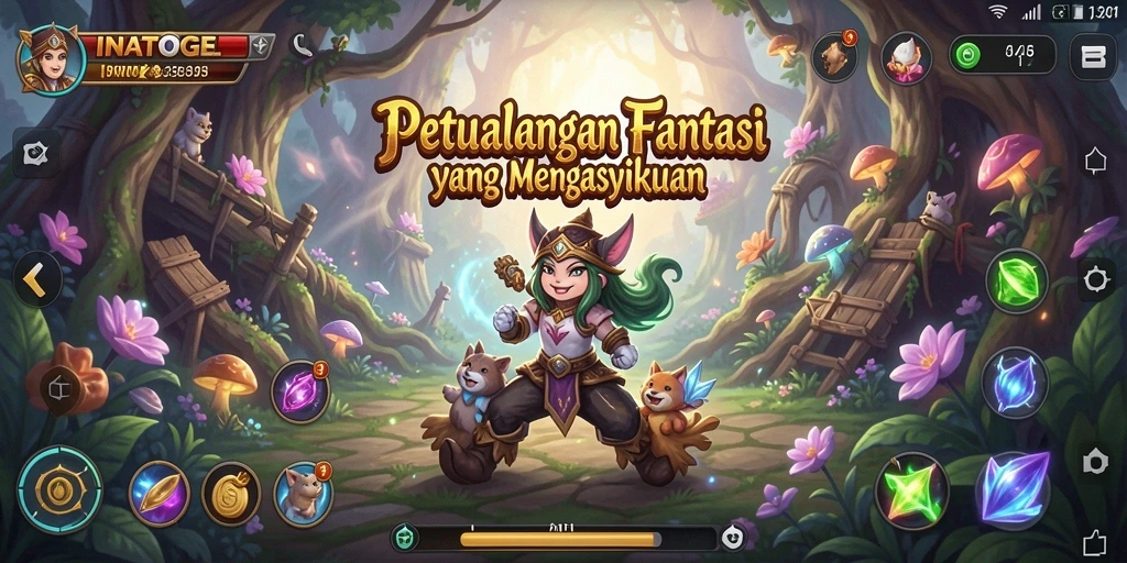 Screenshot gameplay <strong>INATOGEL</strong> yang menunjukkan pertarungan seru dan karakter menarik.