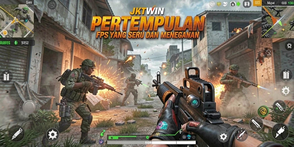 Gameplay intens JKTWIN dengan grafis menakjubkan dan pertempuran seru.
