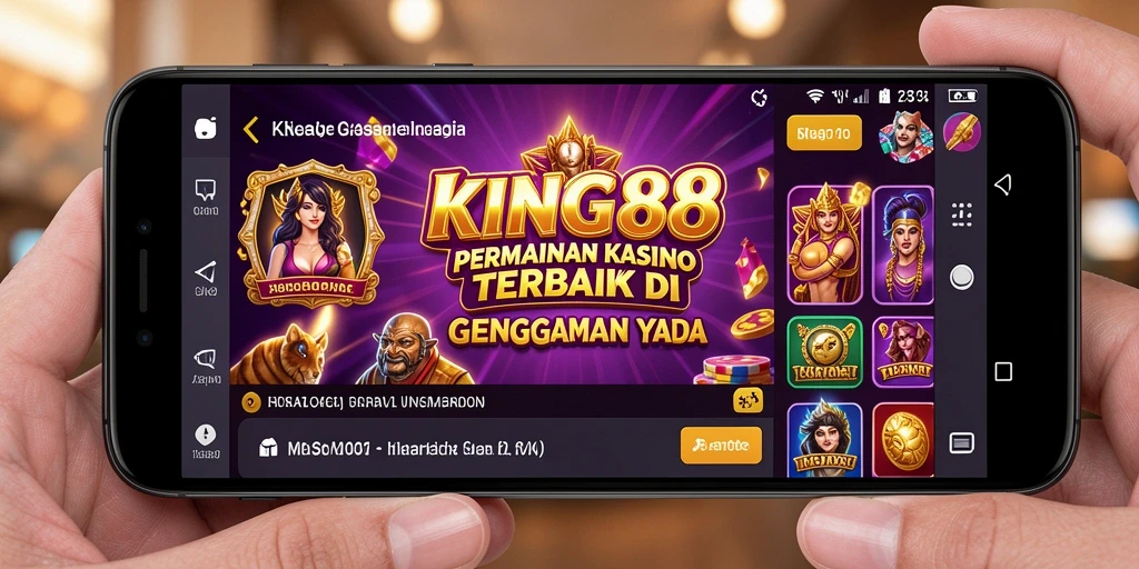Tampilan menawan dari gameplay Kasino di KING88.