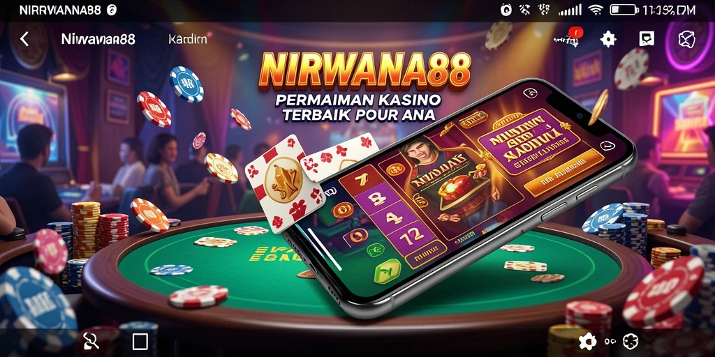 Tampilan gameplay seru dari NIRWANA88 di kasino virtual.