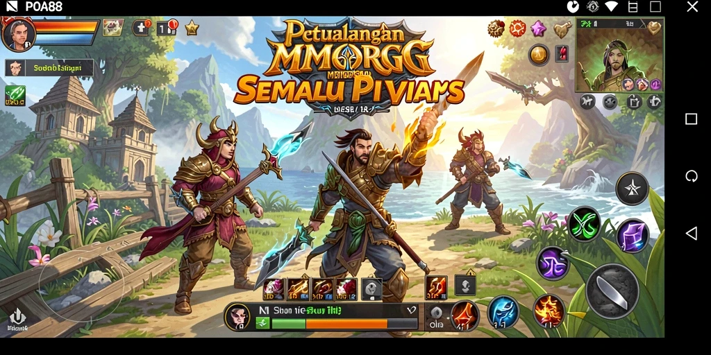 Screenshot gameplay <strong>POA88</strong> dengan aksi seru dan grafis menakjubkan.