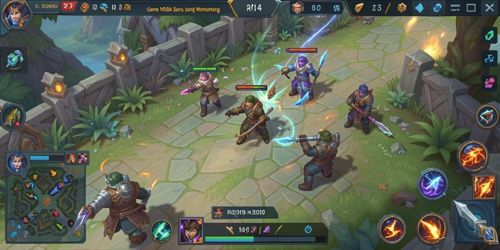 Gameplay menarik RPOK menghadirkan pertarungan strategis yang seru.