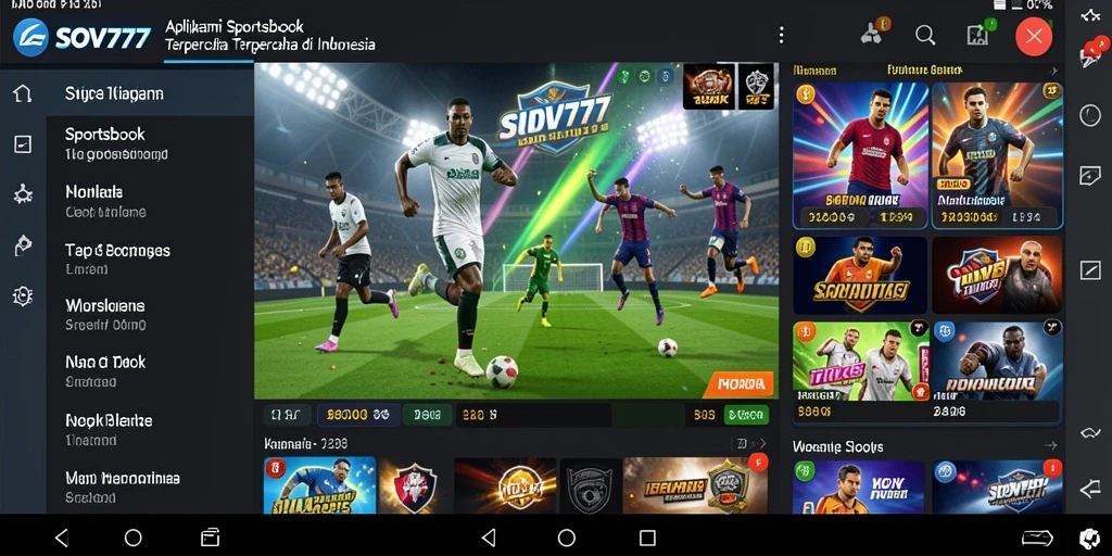 Tampilan gameplay SOV777 dengan berbagai pilihan taruhan olahraga.