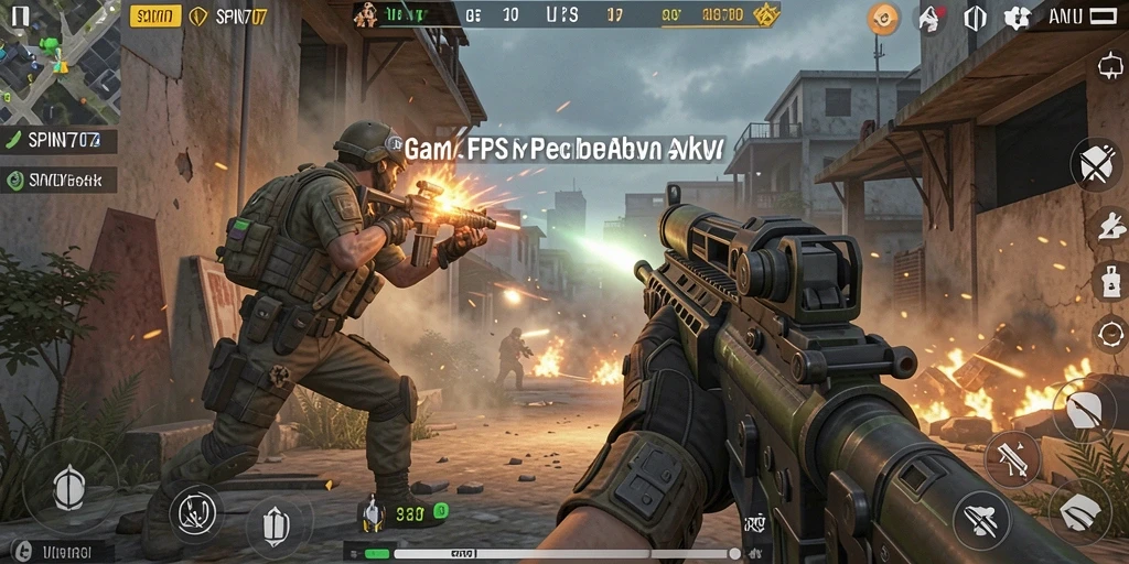 Tampilan gameplay SPIN707 yang menegangkan dan action-packed.